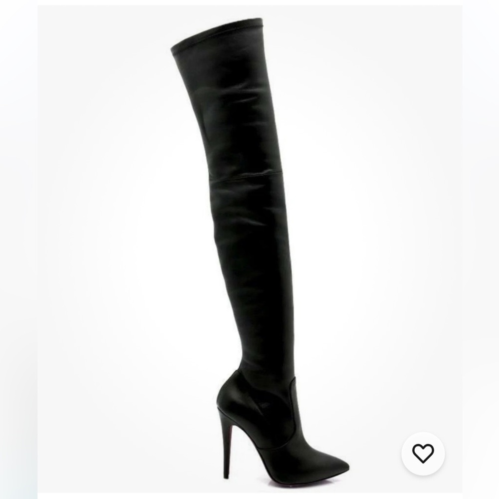 Amanda Gregory Black High Above
Knee Suede Boots Black 8 39
Pointed Heel thigh
